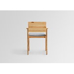 Vaarnii 016 Maasto dining arm chair, seat upholstered, pine - grey Kvadrat Alle, extra image