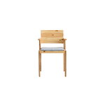 Vaarnii 016 Maasto dining arm chair, seat upholstered, pine - grey Kvadrat Alle, extra image