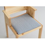Vaarnii 016 Maasto dining arm chair, seat upholstered, pine - grey Kvadrat Alle, extra image