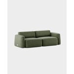 Massproductions Divano Patch 2,5 posti, Romo Linara 100 tarragon, immagine extra
