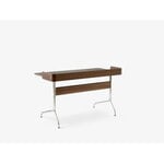 &Tradition Pavilion AV17 desk, iron linoleum - walnut - chrome