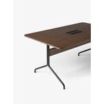 &Tradition Pavilion AV18 table, chrome - lacquered walnut