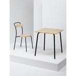 Mattiazzi MC16 Forcina table 70 x 70 cm, black steel - ash