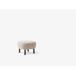 &Tradition Little Petra lounge chair and pouf, Karakorum 003 - walnut