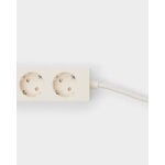 Pedestal Power Bar power strip, 2 m, pearl