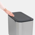 Brabantia Bo Touch Bin 11 + 23 l, matt stål