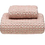 Anno Asciugamano Puro Ruutu, 100 x 150 cm, rosa brumosa - sabbia