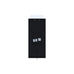 Sammode Quadratube W1 wall lamp, S, 300 mm, black