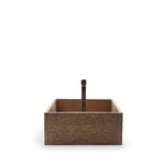 Ro Collection Toolbox container, low, dark stained oak, extra image