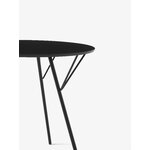 &Tradition Table de terrasse RFH RD6, 97 cm, noir - stratifié noir