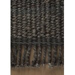 Roots Living Fringe Hemp rug, dark brown