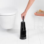 Brabantia ReNew toilet brush and holder, black