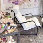 Yrjö Kukkapuro Remmi lounge chair, black - white leather