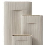 Muuto Ridge vase, 35 cm, beige