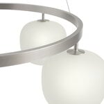 Muuto Rime chandelier, gris aluminio, imagen extra
