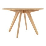 Tom Dixon Slab table, round, 120 cm, lacquered oak, extra image
