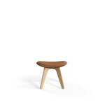Tom Dixon Slab Ottoman, lackierte Eiche - Cognac-Leder, extrabild