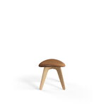 Tom Dixon Slab Ottoman, lackierte Eiche - Cognac-Leder, extrabild