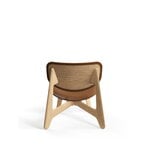 Tom Dixon Slab Lounge Chair, lackierte Eiche - Cognac-Leder, extrabild