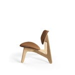 Tom Dixon Slab Lounge Chair, lackierte Eiche - Cognac-Leder, extrabild