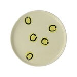 Frizbee Ceramics Plato para bebé, Kawaii, 15,5 cm, sonrisa amarilla, imagen extra