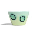 Frizbee Ceramics Super cup L, 275 ml, light green pomme gradient smile, extra image