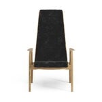 Swedese Fauteuil Lamino, peau de mouton, noir