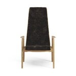 Swedese Lamino easy chair, sheepskin, espresso