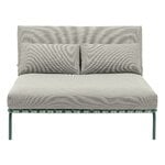 Muuto Settle Outdoor sohva, ei käsinojia, Ribbed Weave 2 - tummanvihreä, näkymä 2