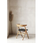 Sibast No 9 chair, oiled oak - anthracite leather