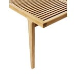Sibast RIB matbord, 180 x 100 cm, teak - rostfritt stål