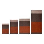 Tica Copenhagen Stripes horizontal floor mat, 60 x 90 cm, brown - terracotta