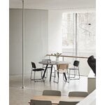 HAY Tisch CPH25 2.0, 140 cm, schwarzes Laminat - schwarzes Linoleum