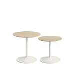 Muuto Soft side table, 48 cm, oak - off white