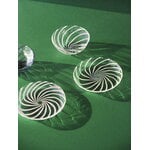 HAY Spin saucer, 2 pcs, clear - white