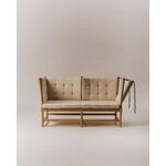 Fredericia Spoke-Back sofa, soaped oak - Natural Linen 003, extra image