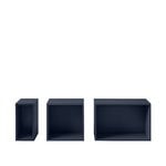 Muuto Stacked 2.0 hyllmodul med baksida, medium, midnight blue