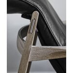 Stolab Link easy chair, oak - black Elmotique leather