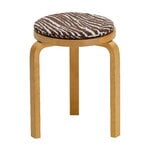Artek Zebra seat cushion, brown - white, view 2