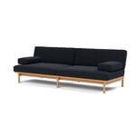 TAKT T19 Spoke Sofa with armrests, oak - dark blue Kvadrat Autumn 0791, extra image
