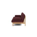 TAKT T19 Spoke Sofa with armrests, oak - dark red Kvadrat Autumn 0681, extra image