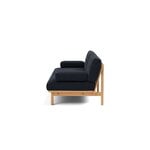 TAKT T19 Spoke Sofa with armrests, oak - dark blue Kvadrat Autumn 0791, extra image