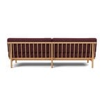 TAKT T19 Spoke Sofa with armrests, oak - dark red Kvadrat Autumn 0681, extra image