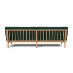 TAKT T19 Spoke Sofa with armrests, oak - dark blue Kvadrat Autumn 0791, extra image