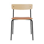TAKT T01 Cross chair, tube, Eiche - Cognac Spoor Zea Leder, extrabild