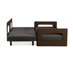 Tapio Anttila Collection ON2 Wood sofa bed, brown oak - dark grey Diamonds 007, extra image
