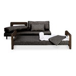 Tapio Anttila Collection ON2 Wood sofa bed, brown oak - dark grey Diamonds 007, extra image
