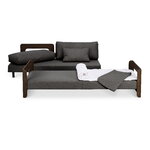 Tapio Anttila Collection ON2 Wood sofa bed, brown oak - grey Hopper 67, extra image
