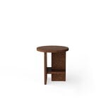 Nine Tee side table, round, smoked cork, extra image