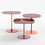 Kartell Thierry side table, 33 x 50 cm, burgundy